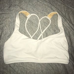 Lulu Lemon White Free To Be Sports Bra